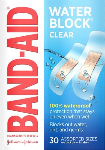 Waterproof Adhesive Bandages - 30 Piece Assortment for Minor Wounds