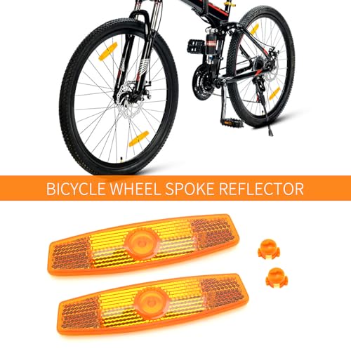 Amber Bicycle Wheel Reflectors - 2pcs Set