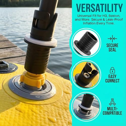 Halkey-Roberts Air Valve Hose Adapter for Foot Pump - 2 Pack