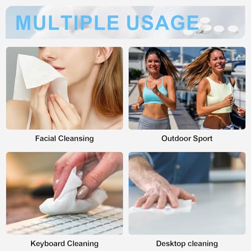 200 PCS Compressed Towel, Disposable Thicker Portable Towels, Camping
