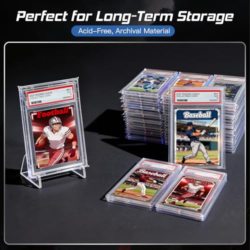 600 Pack Graded Card Sleeves for PSA Slabs - Precise Fit, Acid-Free Resealable Protector