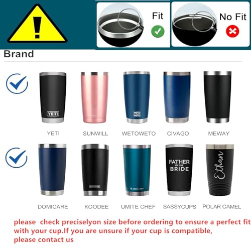 20 oz Spill-Proof Tumbler Lids - 2 Replacement Black Lids