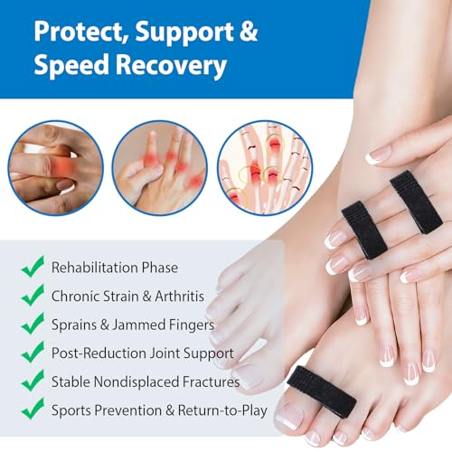 Finger Buddy Straps - 10 Pack Non-Stick Finger Protection - Black