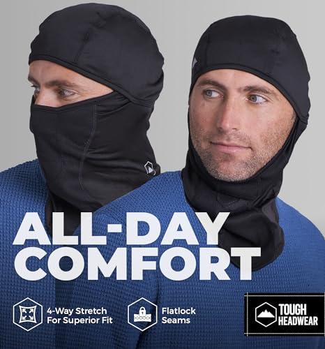Winter Balaclava Ski Mask - One Size Black Face Mask for Men & Women