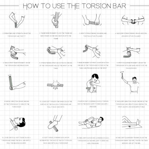 35lb Resistance Flex Therapy Bar for Wrist, Elbow & Forearm Pain Relief