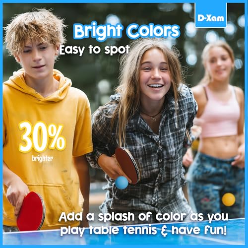 40mm Table Tennis Balls - Pack of 15, High Bounce, Durable ABS