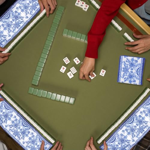 Blue Mahjong Card Holder Sleeve (4 Pack) – 2026 Protector, Bornerwhite