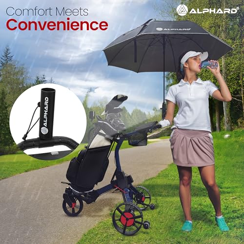 Electric Golf Cart with Remote Control - Compact Folding, Black