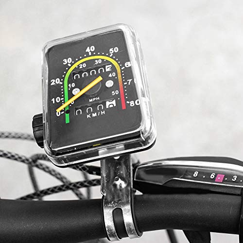 Mechanical Bike Speedometer with LCD Display - Odometer for 26-29 Inch Bikes