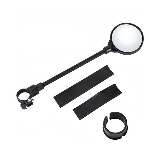 Adjustable and Rotatable Wide Angle Bicycle Rearview Mirror General Shock Proof Convex Mirror for Bicycle Mountain Bike and Electric Car Handle（1 piece）