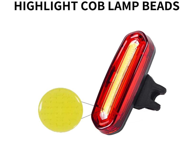 USB Rechargeable Bicycle Led Light Rear,Safety Cycling 3colors Super Bright Taillights Lightweight,IPX6 Waterproof Long Run-time,Shock-Resistant 1-Pack