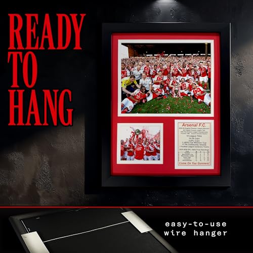 Arsenal 2025-2026 EPL Champions Framed Sports Photo - 15"L x 12"W