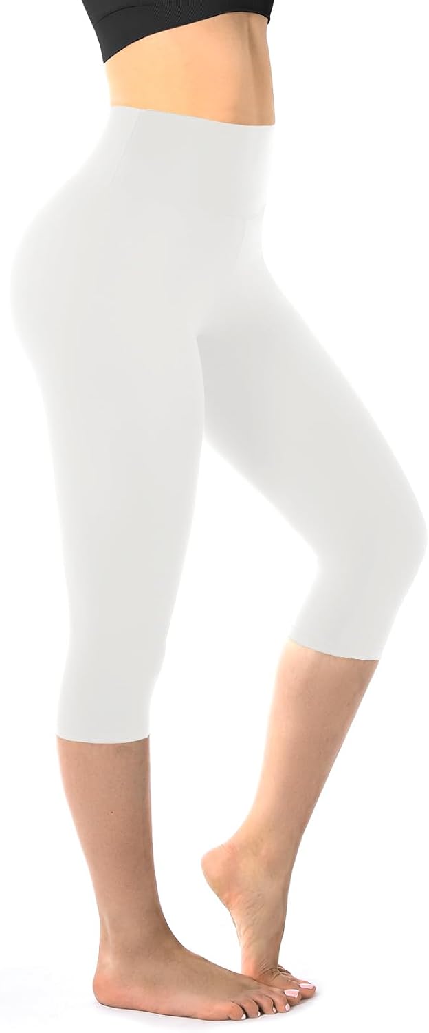 Walifrey Capri Leggings - Buttery Soft High-Waisted Leggings for Yoga & Gym Workouts