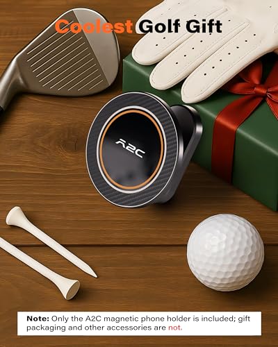 Magnetic Golf Cart Phone Holder - Iron Gray Premium Accessory