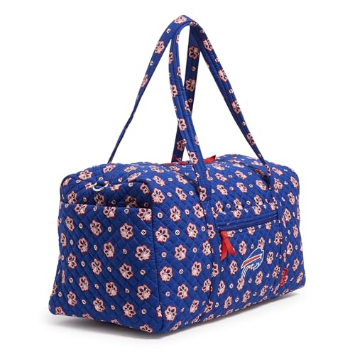 Large Cotton Travel Duffel Bag - Royal Blue/Red Bandana - Buffalo Bills
