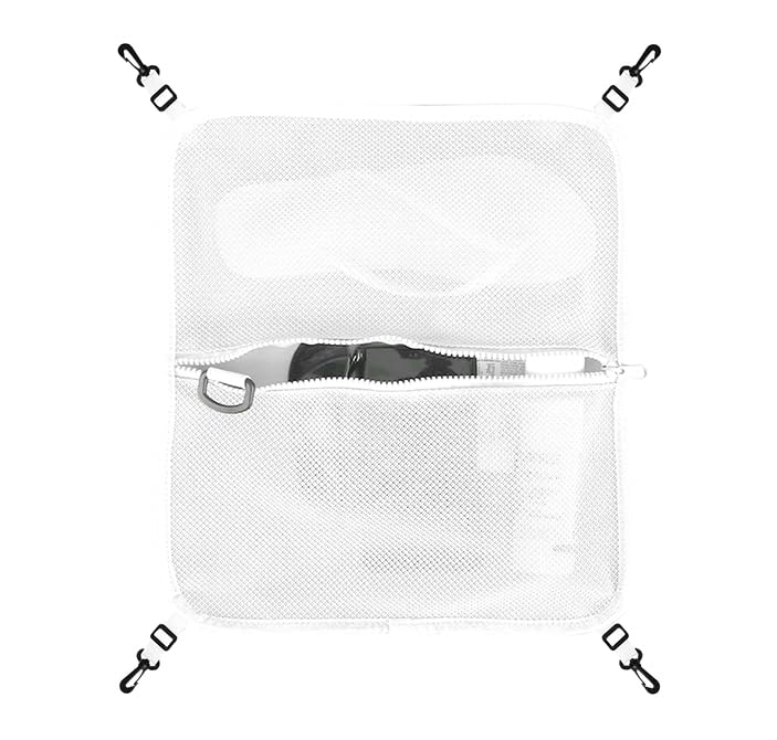 MORXPLOR White Paddle Board Deck Bag - Mesh Storage for SUP Kayak Canoe