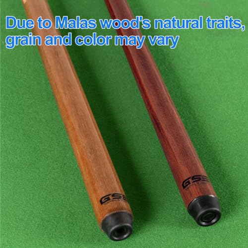 36-Inch Canadian Maple Shorty Pool Cue Stick - Solid Hardwood