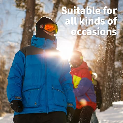 Balaclava Ski Mask - Full Face Windproof Mask for Men and Women - Black