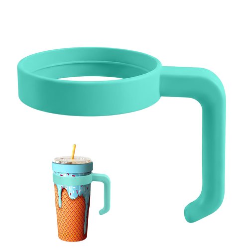 30 oz Tumbler Handle for Frost Buddy Togo Buddy, Anti Slip and Easy to Carry Travel Mug Grip for Frost to Go Buddy Tumbler, Suitable for Driving, Outdoor & Office Use (Lake Blue)