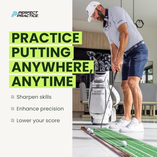Indoor Golf Putting Mat with Chipping Net - 9'6" Training Aid