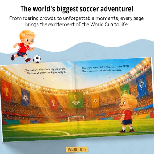 Personalized Soccer Adventure Book for Kids - Custom Name Story