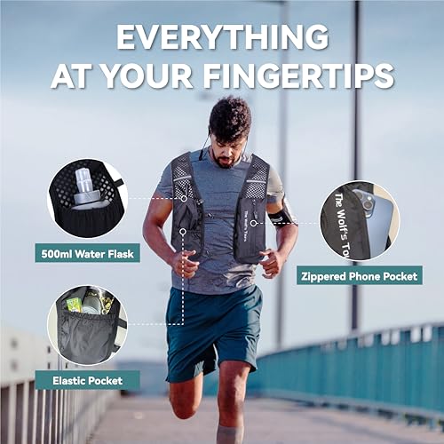 XBT 2L Hydration Vest with Water Bladder for Running | Lightweight Waist Pack