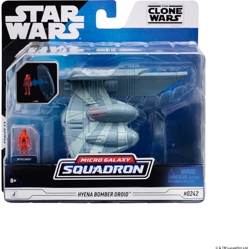 Star Wars Micro Galaxy Squadron Hyena Bomber Vehicle with Figure