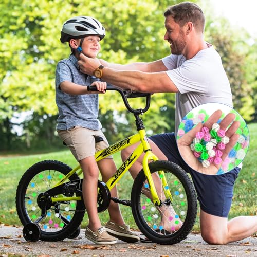 144 Pieces Colorful Glow in The Dark Bike Spoke Beads - Multi-Color