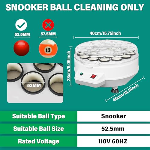 Electric Billiard Ball Cleaning Machine - Automatic 22 Balls Cleaner