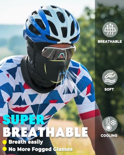 Cooling Balaclava Face Mask for Men Women, Summer Breathable Full