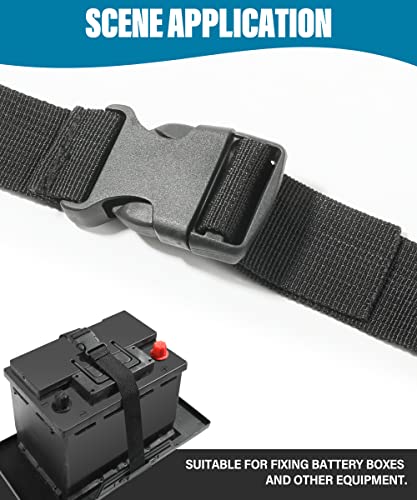 38-Inch Battery Tie Down Strap - Premium Nylon with Quick Release Buckle