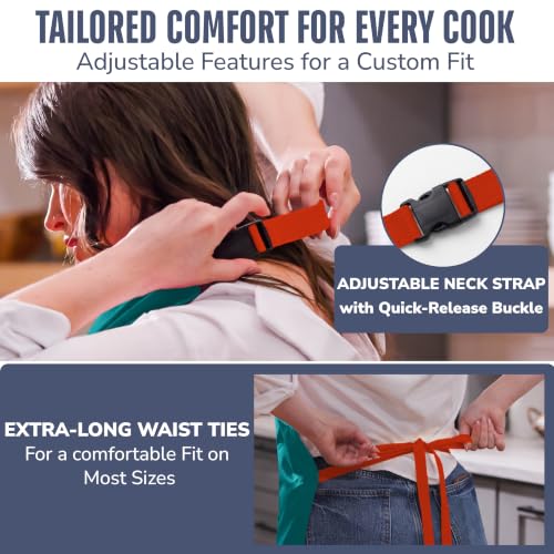Miami Dolphins Cooking Apron - Teal, Adjustable with Pockets