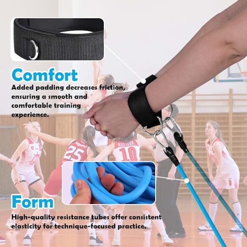 Volleyball Passing Trainer with Resistance Bands Set – Agility & Arm Swing Practice