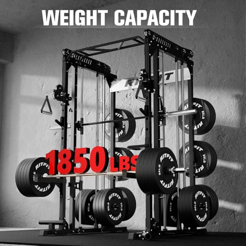 Smith Machine Cable Crossover Power Cage - Black, M1 Pro