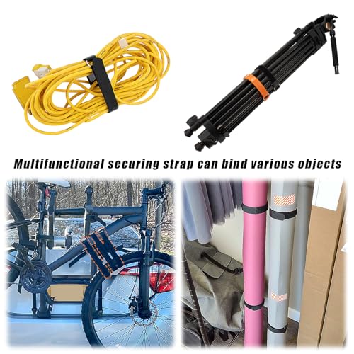 30-inch Bicycle Wheel Stabilizer Straps with Metal Buckle - Orange