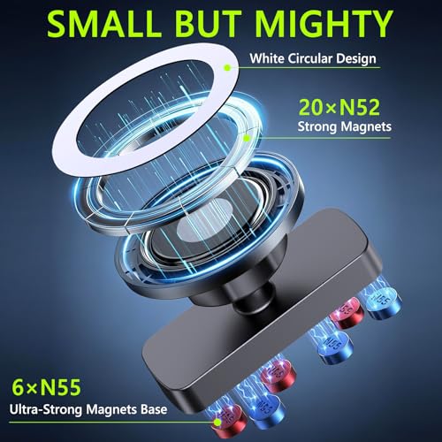 Magnetic Golf Cart Phone Holder with 360° Rotation - MagSafe Compatible