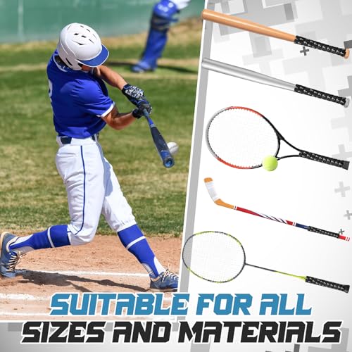 Cushioned Cross Design Bat Grip Tape for Baseball & Softball - Black