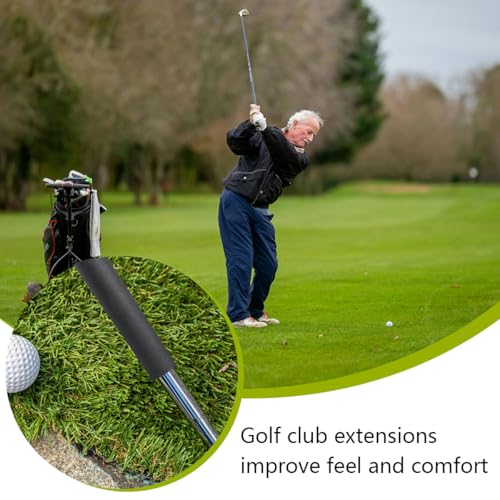 Golf Club Extender Shaft Extension - 0.520 Inch, 2PCS Black