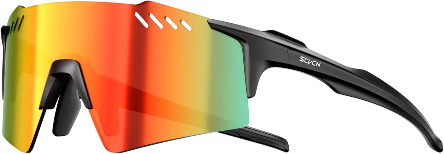 SCVCN Sports Sunglasses - UV400 Protection for Men & Women | Lightweight Frameless Design