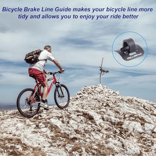 Alloy Bike Cable Guide Clip Kit - 6 Sets with Base & Clips