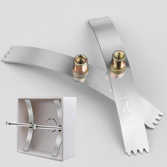 20Pcs Concealed Box Repairer Wall Box Repairer 86 Shrapnel Restorer Repair Loose Electrical Outlets and Switches/Repair Stripped or Damaged Electrical Wall Boxes (A, 20)