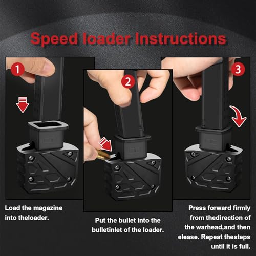 Army Green Speed Loader for Glock 9mm/.40 S&W - Fast & Portable - Black