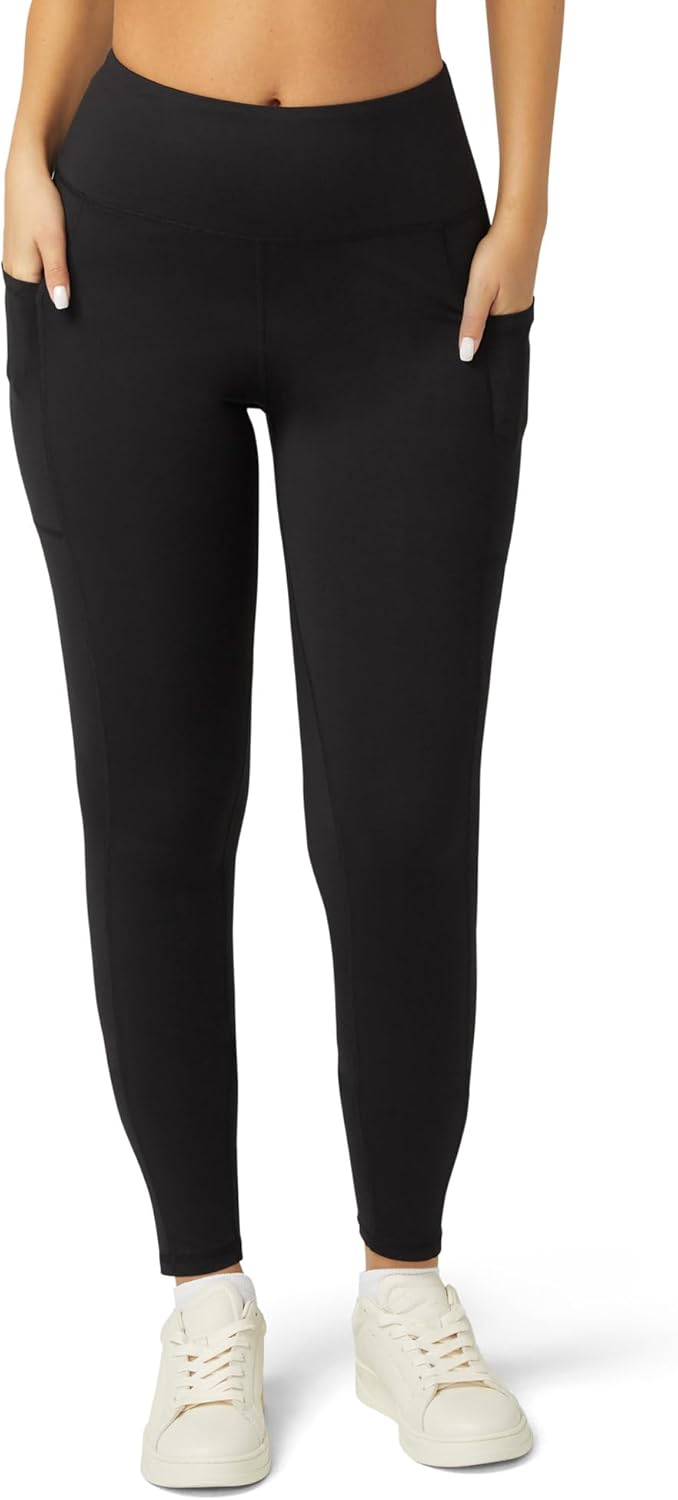 No Nonsense Women's Workout Leggings - Tummy Control, High Waist Yoga Pants with Pockets
