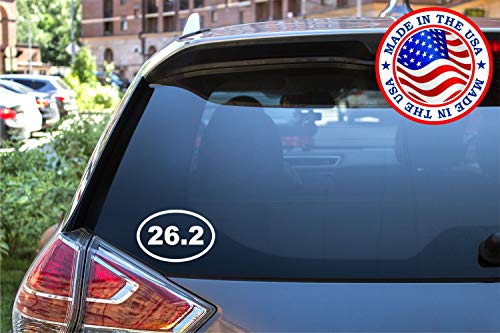 Vinyl Car Decal Sticker - Marathon Running 5.5 x 3.5 Inches