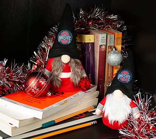 Ohio State Buckeyes Gnome Ornaments - Set of 2 Holiday Decorations