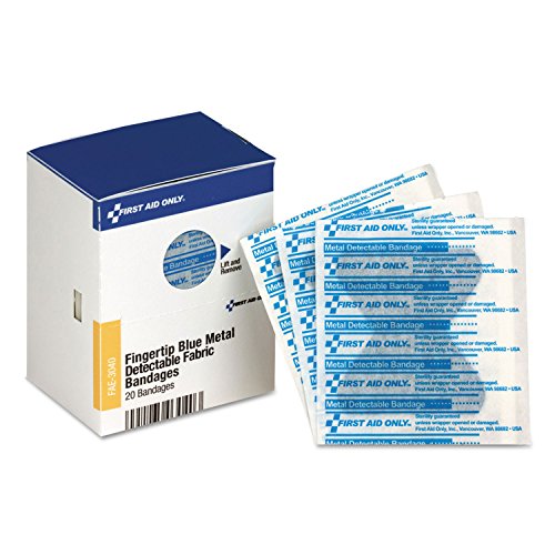 Metal Detectable Fingertip Bandages - 20 Count Refill