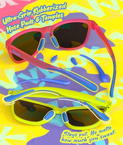 VIVILOOK Bubblegum Sky Polarized UV400 Unisex Sunglasses for Women Men