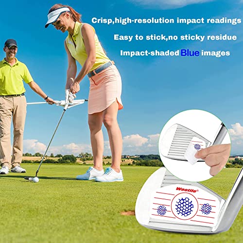 Golf Impact Tape Labels - No Residue Training Aid for Clubs