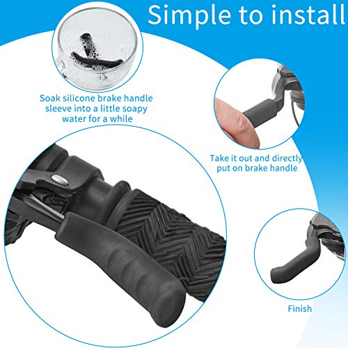 12 Pairs Silicone Bicycle Brake Handle Covers for Mountain & Road Bikes