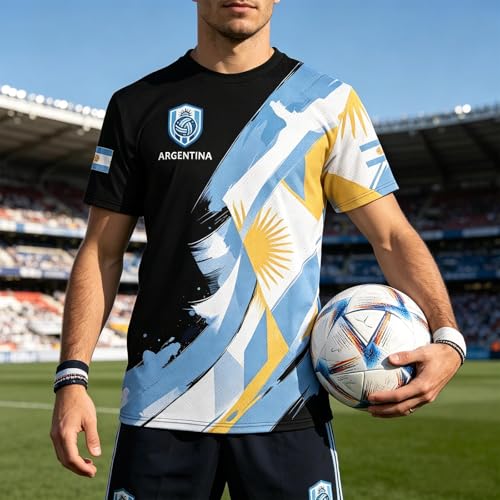 Soccer Jersey for Men and Women - Argentina Blue, Medium